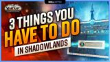 3 THINGS YOU HAVE TO DO IN SHADOWLANDS | 9.0 Daily/Weekly Checklist!